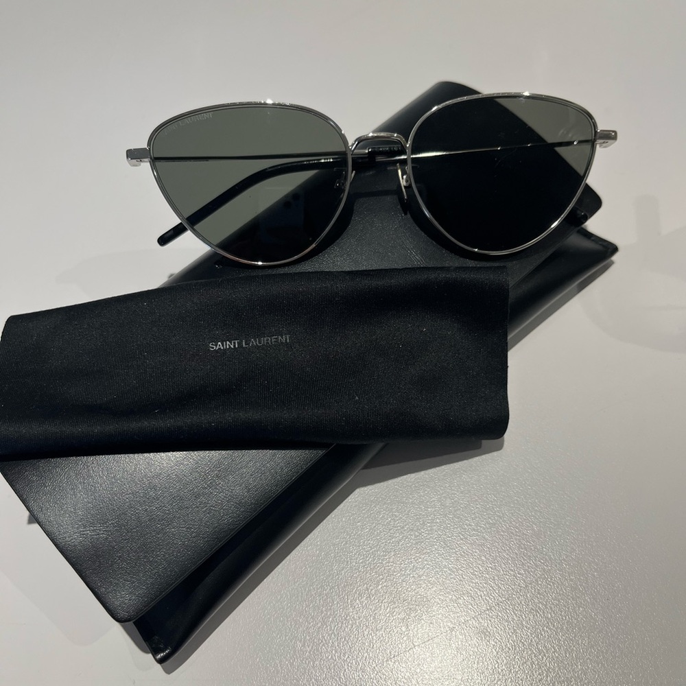 Saint Laurent Silver Sunglasses